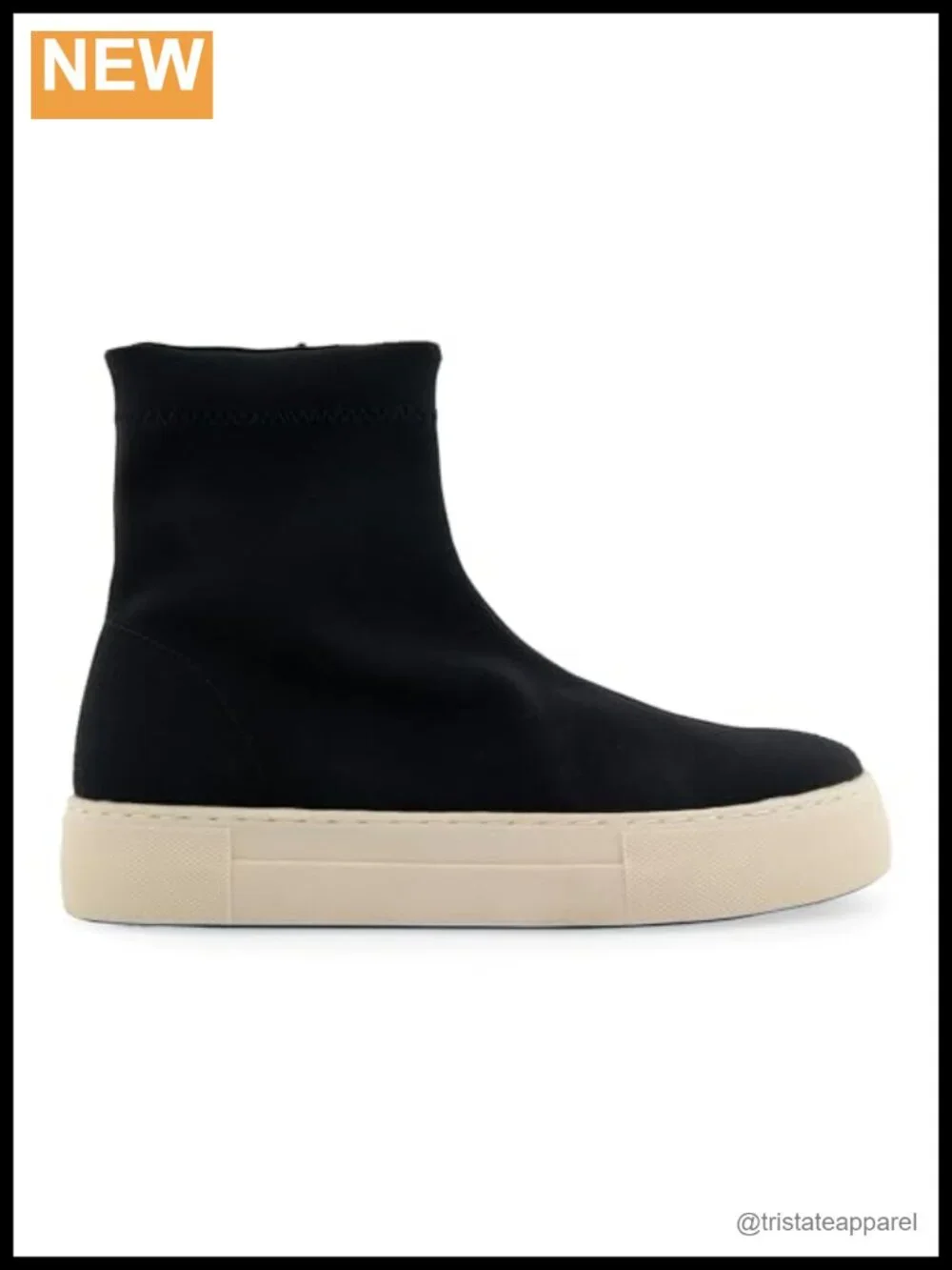 Women's Stretch Sock Bootie Ankle Boot with Hidden Wedge Flatform Heel